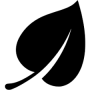 black leaf icon